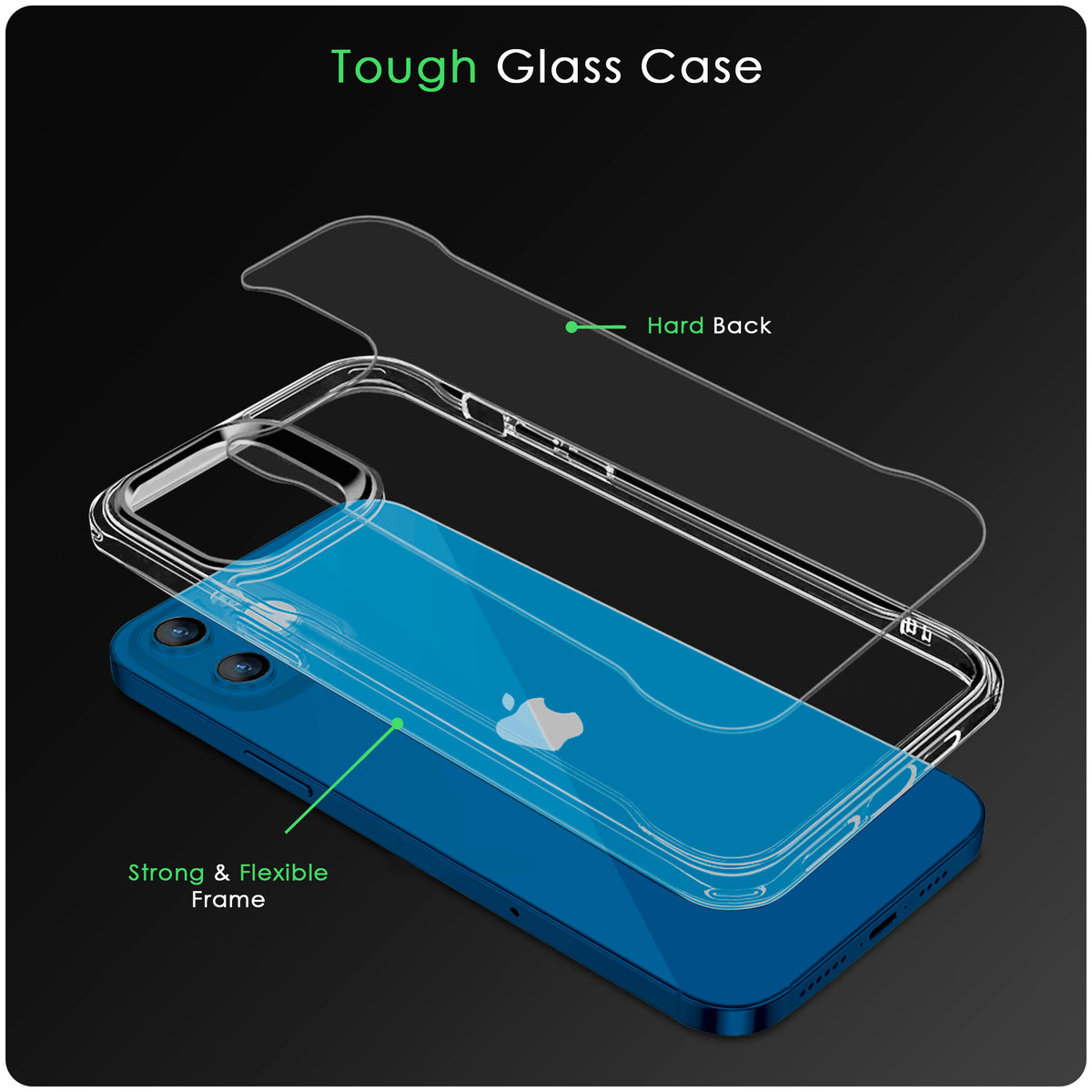 Apple iPhone 12 / iPhone 12 Pro Case Transparent Cover by iSOUL