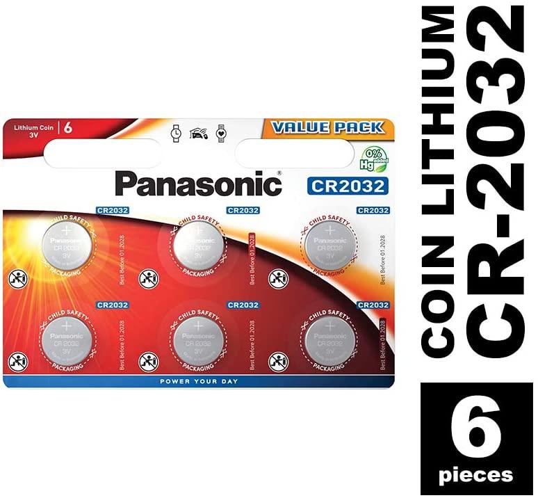 COIN BATTERY PANASONIC CR-2032 PACK 1