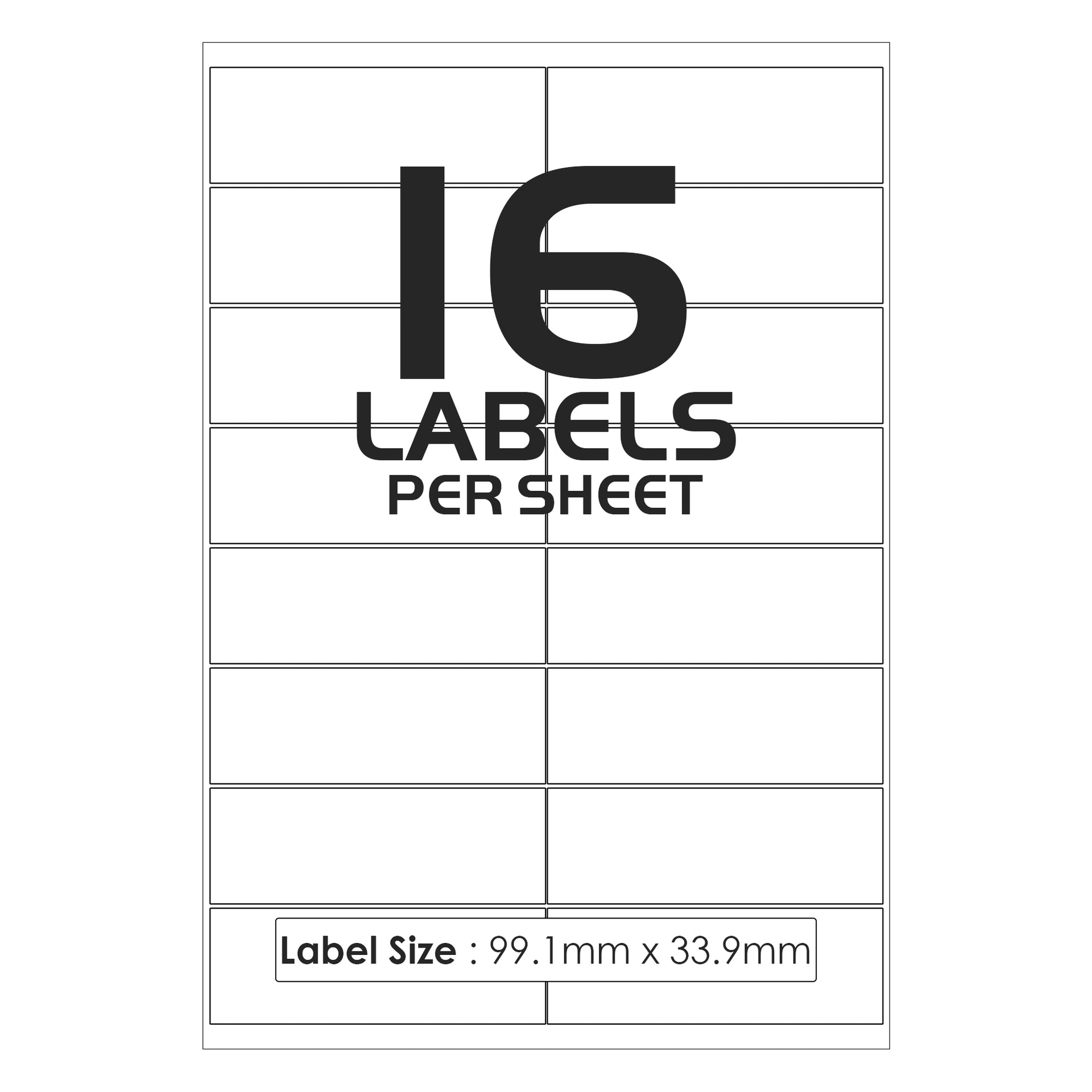 1 To 84 Label A4 Sticky Peel Self Adhesive Address Lables Laser Inkjet ...